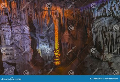 Stalactite Cave In Israel Stock Photo Image Of Avshalom 134470646