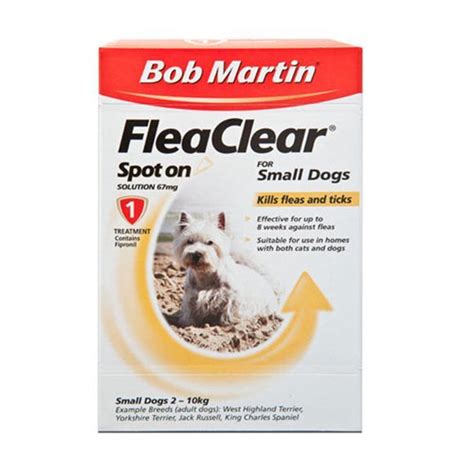 Bob Martin Fleaclear Spot On Solution For Small Dogs 67mg Sam Turner
