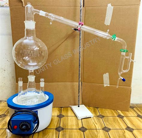 Borosilicate Glass Steam Distillation Unit Rs Set Unity Glass