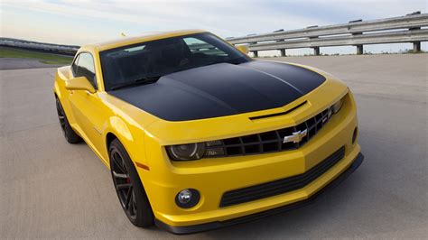 X Resolution Yellow And Black Chevrolet Camaro Coupe Car