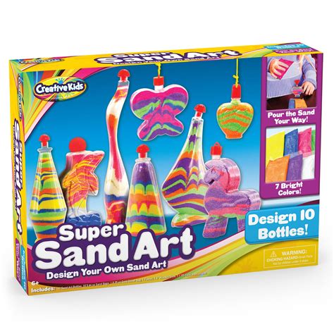 Diy sand art bottles | making sand art bottles with sand variety pack. Creative Kids DIY Super Sand Art and Crafts Activity Kit for Kids - 10 x Sand Art Bottles, 10 x ...