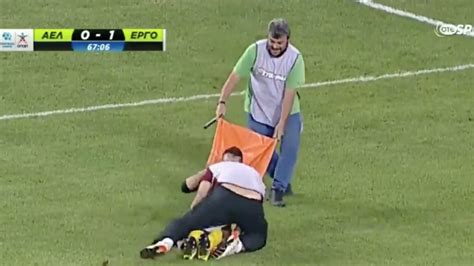 Video Injured Greek Soccer Player Dropped From Stretcher Twice Sports Illustrated
