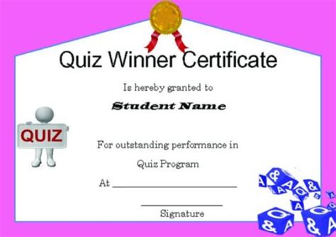 Winner Certificate Template 40 Word Templates For Competitions