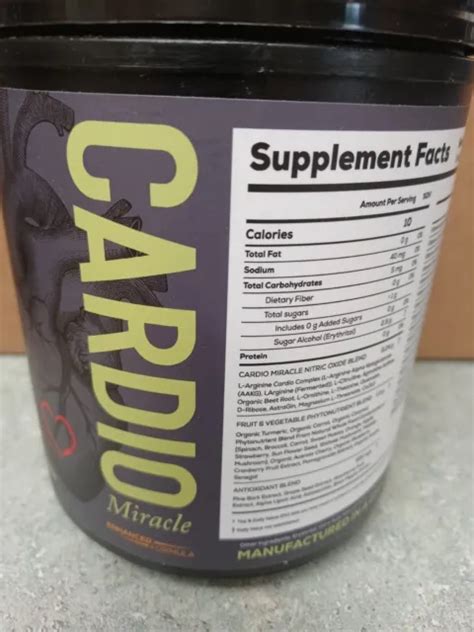 Cardio Miracle The Complete Nitric Oxide Solution 60 Servings Enhanced