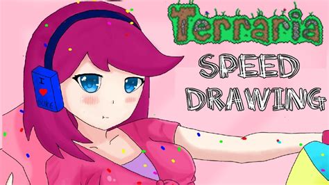 Terraria Speed Drawing Party Girl Youtube