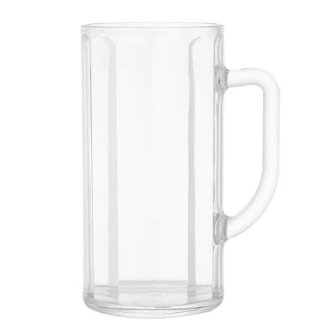 530ml Plastic Clear Water Mug Beer Cup Home Bar Party Drinking Cup With Handle