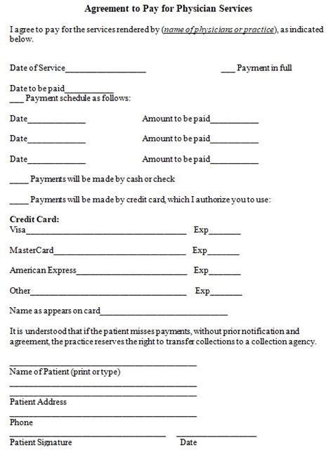 20 Free Payment Agreement Template Word Pdf