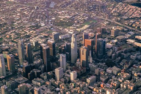 Aerial View Of Downtown Los Angeles Photo Print Susie Butlers Portfolio