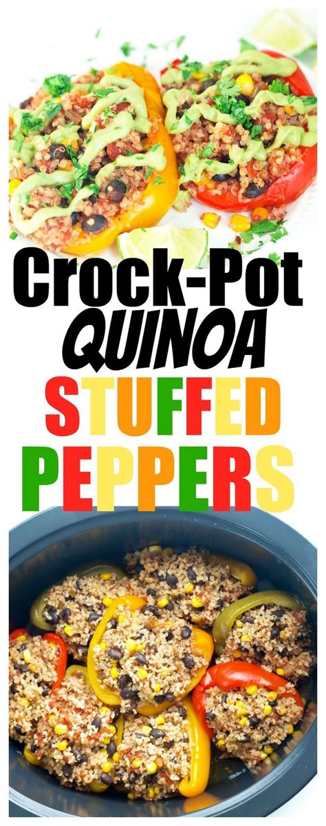 vegan | crockpot recipe | dinner | easy | healthy | quinoa ...