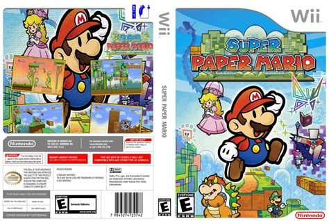 Super Paper Mario Nintendo Wii Game Covers Super Paper Mario Dvd