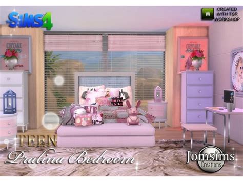 The Sims Resource Pralina Teen Bedroom By Jomsims Sims