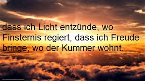 Friedensgebet des Hl. Franziskus von Assisi - YouTube