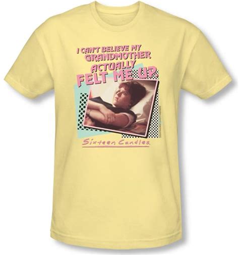 Sixteen Candles T Shirt Movie Grandmother Adult Banana Tee Shirt Sixteen Candles Grandmother