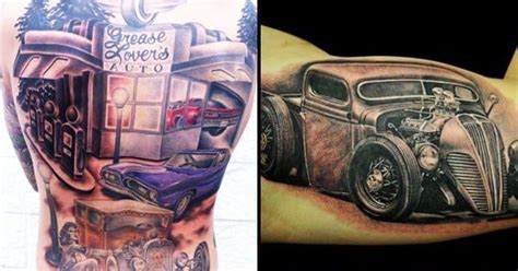 16 Classic Vintage Car Tattoos Tattoodo Car Tattoos Tattoos