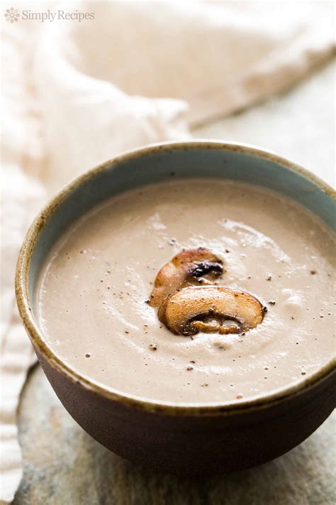 Smacking with savory flavor, and creamy in texture, this soup will have you wishing for an endless winter. Cream of Mushroom Soup Recipe | SimplyRecipes.com