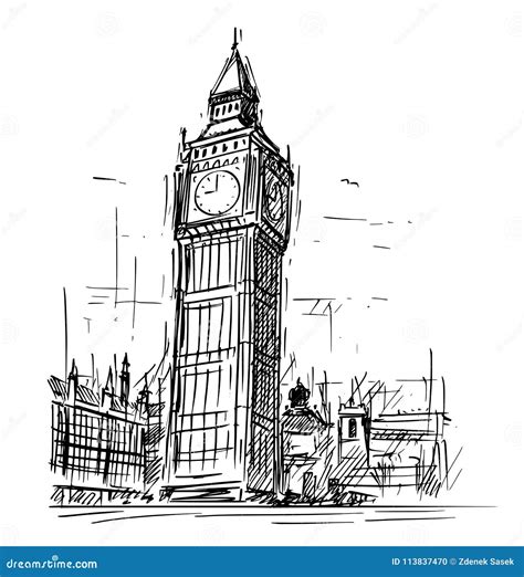 England United Kingdom Map With Famous Landmarks Cartoon Vector 144508329