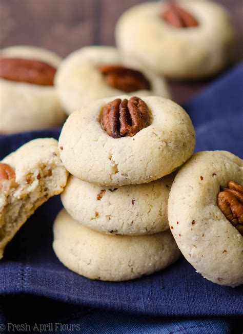 They taste like chinese almond cookies! Almond Flour Pecan Sandies