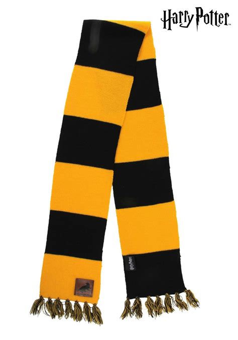 Harry Potter Hufflepuff Patch Striped Scarf