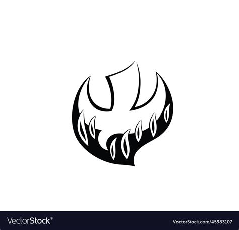 Holy Spirit Fire Art Icon Royalty Free Vector Image