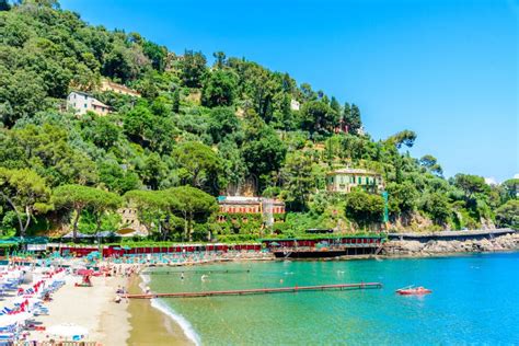 Bay Of Paraggi In Santa Margherita Ligure With Paradise White Beach