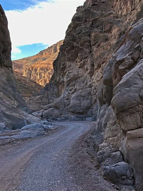 Driving Titus Canyon Road Into Death Valley National Park