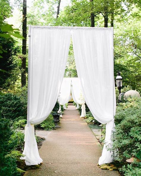 Garden Wedding Draped Event Entry Way So Beautiful Design By Bella
