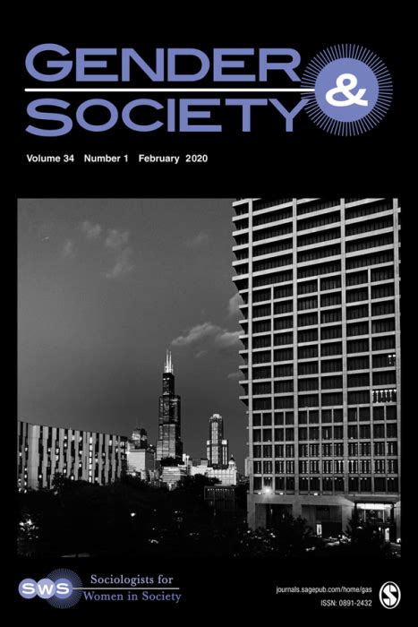 Buy Gender And Society Journal Subscription Sage Publications