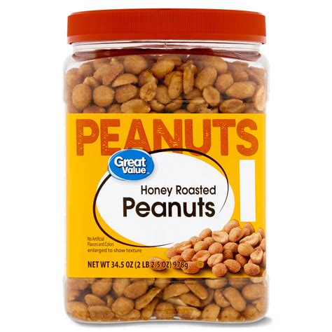 Great Value Honey Roasted Peanuts 345 Oz