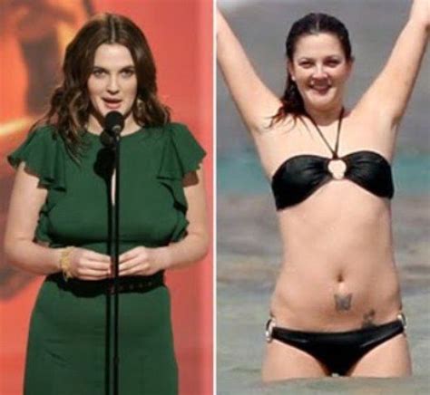 Celebrity Drew Barrymore Breast Reduction Before And After