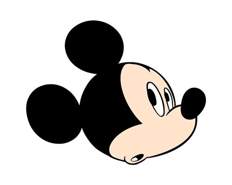 Mickey Mouse Face Vector Clip Art Library