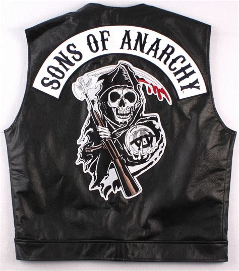 Sons Of Anarchy Vest With Reaper Patch Size 3xl Pristine Auction