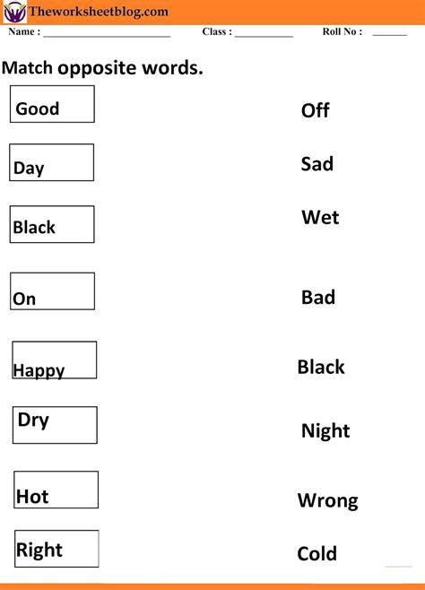 Give your child a boost using our free, printable 1st grade worksheets. opposites worksheets for grade 1 and grade 2