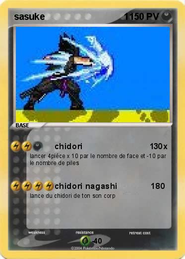 Pokémon Sasuke 1 10 10 Chidori 1 Ma Carte Pokémon