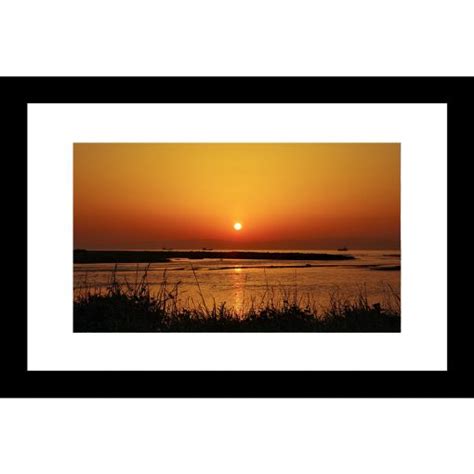 C 27054 Sunset Sunrise Seascape 24 X 36 Framed Available In Custom