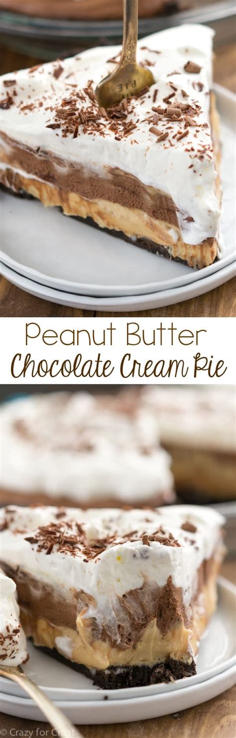 All reviews for chocolate peanut butter pie. No-Bake Peanut Butter Chocolate Cream Pie - Crazy for Crust