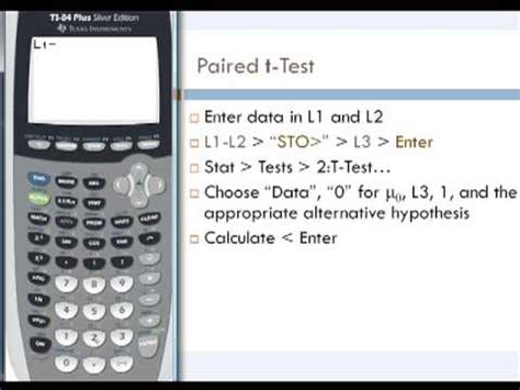 The assumption for the test is that both groups are sampled from normal distributions with equal variances. Paired T-Tests - YouTube