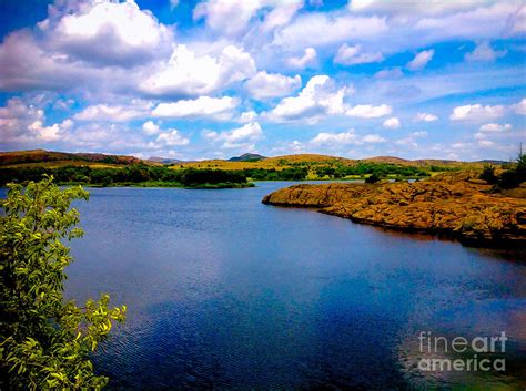 Wichita Mountains Wildlife Refuge Lake Photograph By Virginia Artho