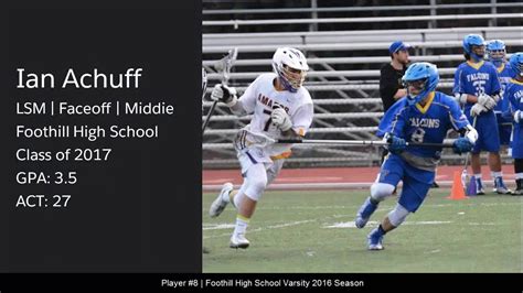 Ian Achuff Class Of 2017 Lsm Faceoff Middie Youtube
