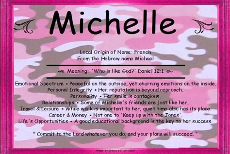 Significant Michelle Names With Meaning Names Meant To Be
