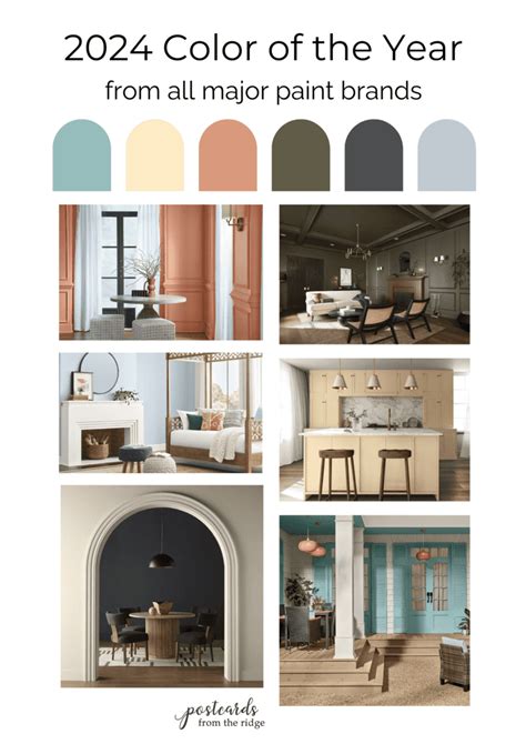 All Of The 2024 Color Of The Year Picks So Far Postcards From The Ridge