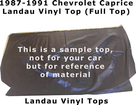 Amazon Com Chevrolet Caprice Landau Vinyl Top Full Top Automotive