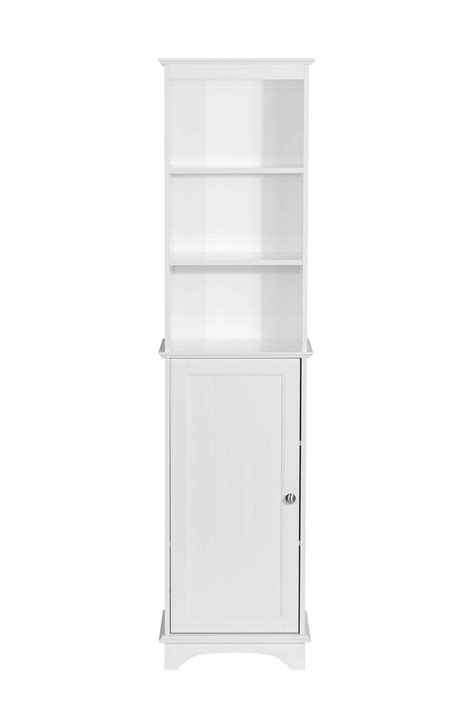 Spirich Home Freestanding Storage Cabinet With Three Tier Shelves Tall