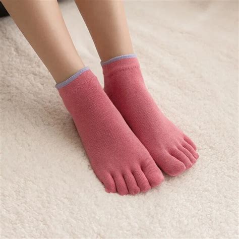 Buy 5pairs Lot Newly Style Women Socks Five Finger Socks Pure Cotton Socks Toe
