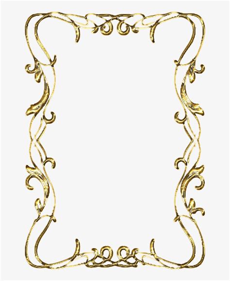 100 Frame Cliparts Gold Scroll Border Clip Art Transparent Png