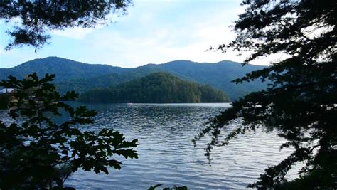 Lake Santeetlah Great Smoky Mountains North Carolina Stock Footage