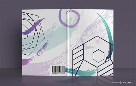 Geometric Abstract Book Cover Design Vector Download