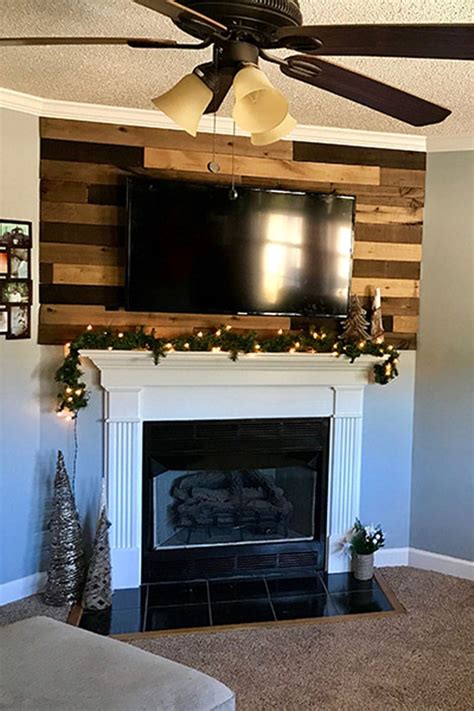 Diy Wood Planked Wall Using Weaber Weathered Wall Boards