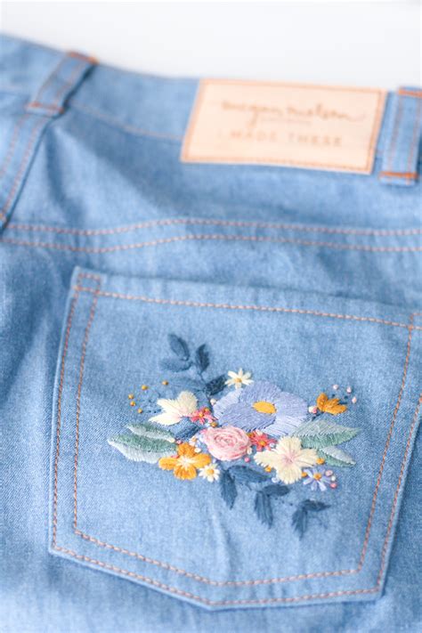 Tips For Embroidery On Jeans And Denim Megan Nielsen Patterns Blog