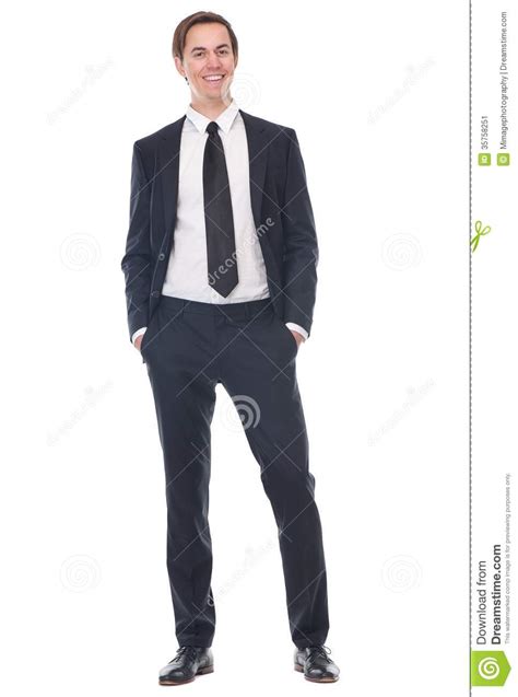 Full Body Portrait Of A Happy Businessman Stock Image Image Of Formal
