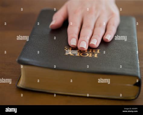 Hand On Bible High Resolution Stock Photography And Images Alamy